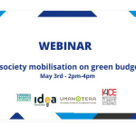 Webinar : « Civil society mobilisation on green budgeting » organisé par I4CE