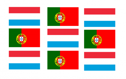 pdrapeaux portugais et luxo